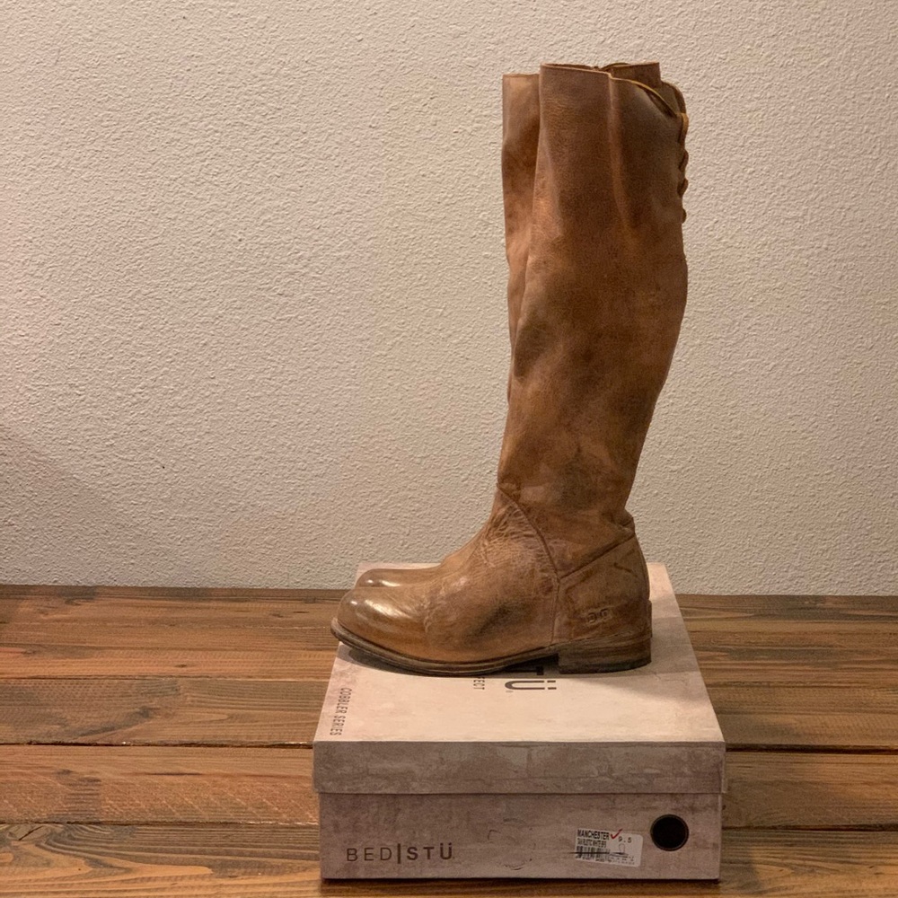 New BedStu Manchester boots 9.5 tan rustic Bed Stu